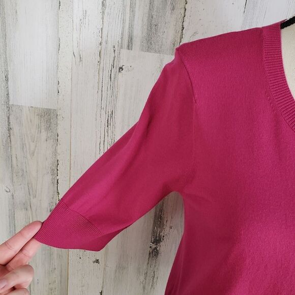 DKNY Lightweight Knit Cardigan Sz M - Picture 3 of 10